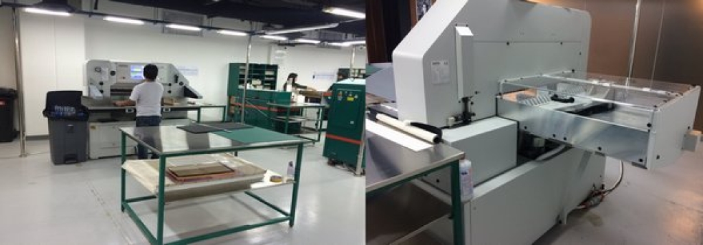 Option for Small format cutting requirements: Successfully installed High-speed cutter Senator E-Line 78 PCC from Schneider Senator SSB GmbH-Germany at Al Bahar Al Bhumii