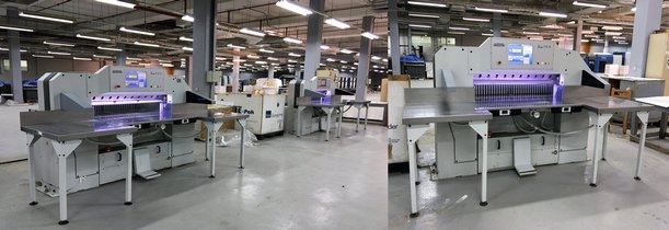 Global Graphics INT – successful installation of 3x S-Line 115H cutting machines from Schneider Senator SSB GmbH-Germany at Ministry of information press